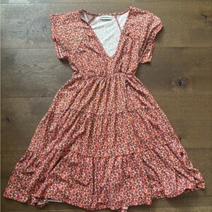 Urban Outfitters Floral Babydoll Mini Dress
